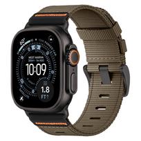 Sportinis dirželis Apple watch Ultra 3 Juosta 49mm 46 45 44 42 mm Drobės Nailono Apyrankė Correa Dirželis iWatch Series SE 11 10 9 8 7 6 5 44 45 46 49 mm chaki