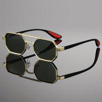 Classic Punk Style Quadrate Sun shades for Men Steampunk Metal Frame Cool Decoration Hinge Eyewear Gafas De Sol gray