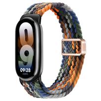 Nertas solo kilpos dirželis Xiaomi Mi Band 10 9 8 priedams Pakeitimo dirželis Xiaomi Smart Band 10 9 8 NFC magnetinis apyrankė Miband 10 strap black