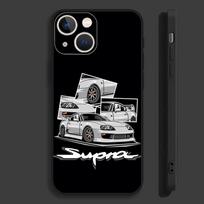 F-Fast ir F-Furious automobiliai Telefonų dėklas iPhone 16,15,14,13,12,11,Pro,Max,Plus,Mini,X,XS,XR,8,7,6,S,SE Minkštas juodas dėklas iPhone16pro