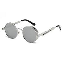 Gold Metal Polarized Sunglasses Gothic Steampunk Vintage Shield Eyewear Shades Prescription Sun Glasses 0 -0.5 -1.0 -2.0 To -5.0 0 gray