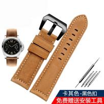 Panerai PAM688 441/1313 vyriška mėlyna odinė laikrodžio apyrankė 20mm 22mm 24mm 26mm Aukštos kokybės vandeniui atspari laikrodžio apyrankė 26mm gray