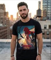 Marvel Studios Žmogus-voras Nauja diena 2026 Filmo plakatas Marškinėliai Unisex Marškinėliai L black