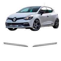 Priekinės grotelių juostelės nerūdijančio plieno chromuotos Renault Clio 4 Hb 2012