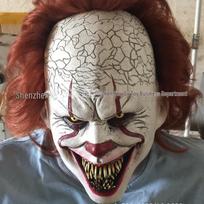 Sandėlyje Pennywise 2019 Klouno Kaukė Cosplay Galvos Apdangalas Helovinui Siaubo