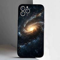 Kosmosas Galaxy Visatai Telefono dėklas iPhone 17,16,15,14,13,12,11,Pro,XS,Max,XR,Plus,E,SE4,Mini Juodas Minkštas Dangtelis iPhone14Plus black