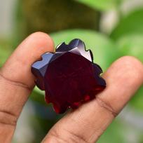 Natural Red Ruby Loose Gemstone 55.05 ct Fancy Cut for Jewelry Making for Jewelry Making and Crafts 25.6 mm