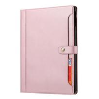 Prabangus atverčiamas odinis knygos tipo dėklas, skirtas iPad Pro 13 Pro 11 Air 11 Air 13 2026 Mini 7 6 Pro 12.9 Air 4 10.9 Kortelėms Piniginė Stovai Dangtelis For iPad 10.2 2020 rožinio aukso spalvos
