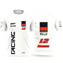 Summer Breathable Quick-drying Motorcycle Race Pedro Acosta Men's and Women's Casual Short-sleeved Sport T-shirt 5XL white