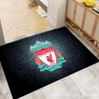 Spausdintas animacinis kilimas su futbolo klubų emblemomis: Liverpool, Arsenal, Manchester United - Kristalinio aksomo grindų kilimėlis Sandėlyje 80*120 cm