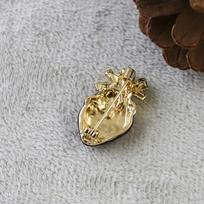 [CL]Enamel Heart Brooches For Human Body Organ Pins Office Party Friend Gifts Jewelry Accessories[CL] gray