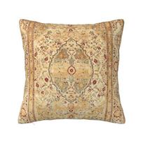 Aubusson Antikinis prancūziškas dekoratyvinis pagalvės užvalkalas Bohemiško tribalinio stiliaus prabangus pagalvės užvalkalas Kvadratinis pagalvės užvalkalas 30x30cm 12x12in beige