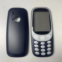Visas korpusas Nokia 3310 (2G versija) Rėmelis   Baterija  Galinio dangtelio korpusas su anglišku klaviatūra tamsiai mėlyna spalva