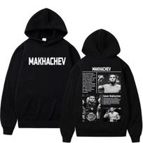 Ma King Islam Makhachev Gerbėjų Dovanos Hoodies Vyrams Moterims Smurto Estetika Kūno Šildytuvas Megztiniai Laisvalaikio Vilnos Dydžio Didesnis Hoodie S juoda