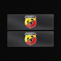 2/5/10 vnt. Automobilio logotipo lipdukai Centrinio valdymo lipdukai Automobilio priedai Fiat Abbas 124 125 500 Abarth Palio Punto Stlio Tipo Panda Doblo 2pcs Abbas black