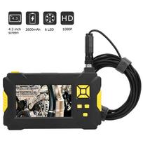 P30 3.9mm 4.3in LCD Endoscope 1080P Borescope Pipeline Inspection Camera with 6 Lights gray