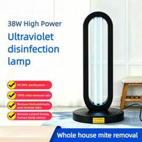 School Home UV Lamp Mobile Ozone Deodorization Sterilization Mite Disinfection Desk Lamp 38W Ozone Free black