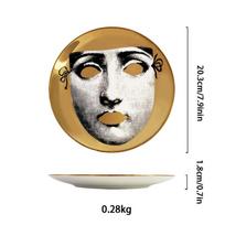 Dekoratyvinė keraminė sieninė lėkštė Kabantis meno indas Svetainės Valgomojo Modernaus Europos stiliaus Ornamentas Style 145