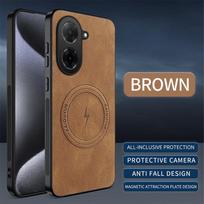Redmi A5-4G Napa Leather Lens-Protective Magsafe Case. Redmi A5-4G ruda