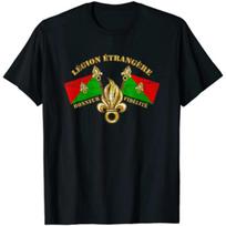 Legion Etrangere Honneur Fidelite French Foreign Legion Unisex TShirt Short Sleeve Casual  Cotton ONeck Summer Shirts L multi