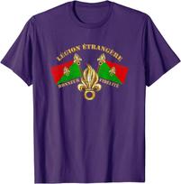 Legion Etrangere Honneur Fidelite French Foreign Legion Unisex TShirt Short Sleeve Casual  Cotton ONeck Summer Shirts 4XL blue