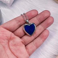 Temperature-Sensitive Color-Changing Butterfly Heart Locket Necklace brown