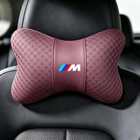 1 vnt. automobilio sėdynės kaklo pagalvėlė, galvos atrama, atraminė pagalvėlė, priedai, skirti BMW M Power E46 E90 E60 F30 F10 F20 G30 G20 E92 X3 X7 Lipdukas gray