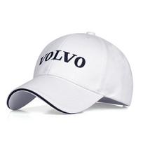 Volvo emblemos lauko vasaros sportinė kepurė siuvinėjimas beisbolo kepurės pavasaris ir ruduo lauko reguliuojama kasdienė kepurė apsauganti nuo saulės white