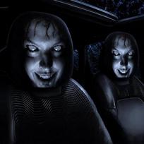 Universalūs tamprių automobilio galvos atramos užvalkalai Helovino siaubo veido spaudinys Apsauginė rankovė nuo dulkių automobilio sėdynės galvos atramai 1pc black