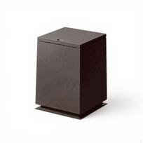 Minimalist Trash Can, Press Top Lid, Cream Living Room, Bathroom Black Dark Coffee