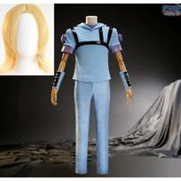 Anime Higashikata Josuke Cosplay Kostiumas Vyriškas Kostiumas Baltas Armijos Uniformos Paltas Kelnės Diržas Kepurė Kaklaraištis Helovinas Kalėdų Apranga XXXL gray