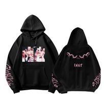 Stray Kids Do It Album Merch Hoodie Kpop Graphic Print Pullover Sweatshirt Winter Warm Hooded Streetwear Casual Unisex Apparel For Women And Men L black