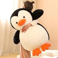 22-50cm Kawaii apkabinami minkšti pingvinų pliušiniai žaislai vaikams, kimšti žaislai, lėlė kūdikiui, vaikiškas žaislas, gimtadienio dovana vaikams mergaitėms 22cm beige