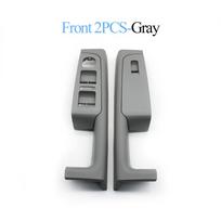 Vairuotojo pusės vidinė priekinė ir galinė durų rankena porankio rėmo jungiklio valdymo panelės apdaila Skoda Superb 2008-2013 3TD867157A Front 2PCS-Gray gray