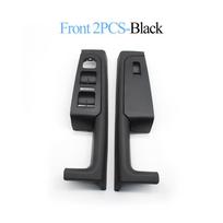 Vairuotojo pusės vidinė priekinė ir galinė durų rankena porankio rėmo jungiklio valdymo panelės apdaila Skoda Superb 2008-2013 3TD867157A Front 2PCS-Black gray
