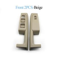 Vairuotojo pusės vidinė priekinė ir galinė durų rankena porankio rėmo jungiklio valdymo panelės apdaila Skoda Superb 2008-2013 3TD867157A Front 2PCS-Beige