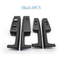 Vairuotojo pusės vidinė priekinė ir galinė durų rankena porankio rėmo jungiklio valdymo panelės apdaila Skoda Superb 2008-2013 3TD867157A Black 4PCS