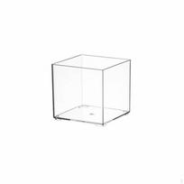 Clear Rectangular Tray Multi-Purpose Container Easy to Clean Transparent_Square-l white