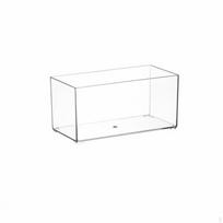 Clear Rectangular Tray Multi-Purpose Container Easy to Clean Transparent_High-long-s