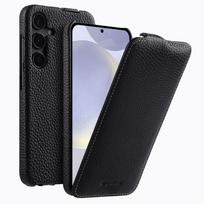 MELKCO atverčiamas dėklas Samsung Galaxy S24, Oda, Atverčiamas, Juodas