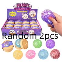 Mini Blizganti Koldūno Formos Squishy Su Dėžute Koldūnai Sensorinis Suspaudžiamas Žaislas Streso Malšinimui Atsitiktinė Spalva