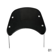 Motociklo Universalus Juodas Priekinis Stiklas Vėjo Nukreipėjas Priekinis Stiklas Gaubtas Harley Honda Yamaha Kawasaki Suzuki Cafe juoda