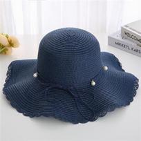 Klasikinė „Bowknot“ šiaudinė skrybėlė Elegantiškos vienspalvės kepurės nuo saulės Prancūziško stiliaus vasaros kelionių paplūdimio kepurės moterims 56-58cm gray