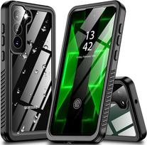 Vandeniui atsparus dėklas, skirtas Samsung Galaxy S24 S23 Ultra S22 Plus A55 A35 A15 A54 A34 A24 A14 A53 A33 A23 A13 skaidrus dulkėms atsparus smūgiams 360 pilnas dangtelis iphone 12promax juoda