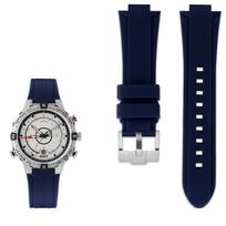 Klasikinė aukštos kokybės guminė laikrodžio apyrankė timex WATCH T2N720 T2N721 TW2T76300 serijoms, vandeniui atspari silikoninė sportinė apyrankė 24*16mm 24-16mm gray