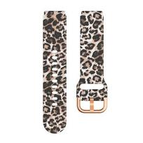 Klasikinis 18 mm laikrodžio dirželis Garmin Venu 2S apyrankei, margintas leopardu, sportinis silikoninis apyrankės dirželis Garmin forerunner 255S apyrankei, priedai 18MM black