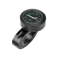 22–25 mm universalus motociklo motociklo vairo laikrodis, atsparus vandeniui naktinio matymo laikrodžiai, dviračio laikrodis su ciferblatu juoda