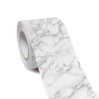 5 metrų vandeniui atspari lipni grindjuostė sienos lipdukas juosmens linijos grindjuostės sienos apdailos kampo linijos apsauga dekoro grindjuoste 500x12cm white