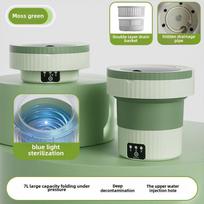Compact 12L Folding Washing Machine with 8L Wash & Dry for Dorms & Portable Underwear Care