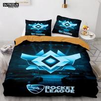 Rocket League Vienos lovos patalynės komplektas Amerika Automobilis Žaidimų Lova Patalynė Berniukai Paaugliai Dvigulė Dvigulė Queen King Dydžio Antklodės Užvalkalas Su Pagalvės Užvalkalu 155x215cm 3pcs